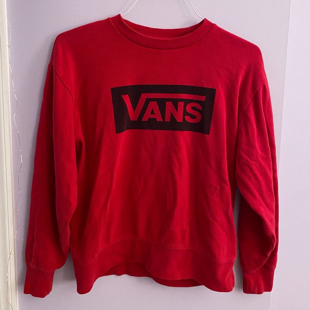 Red/Pink Vans Crewneck